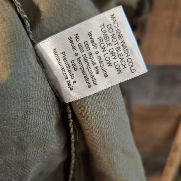 Love Tree Green Camouflage Print Military Army Utility Anorak Jacket M Casual - Picture 8 of 9